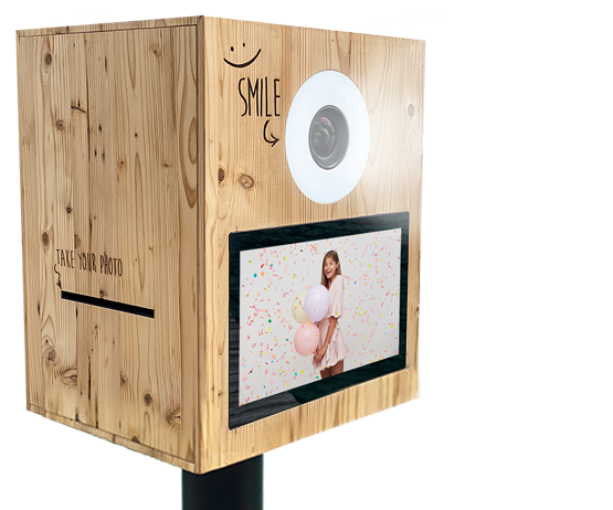 Fotobox mit integrierten Blitz Fotobox mit Blitz