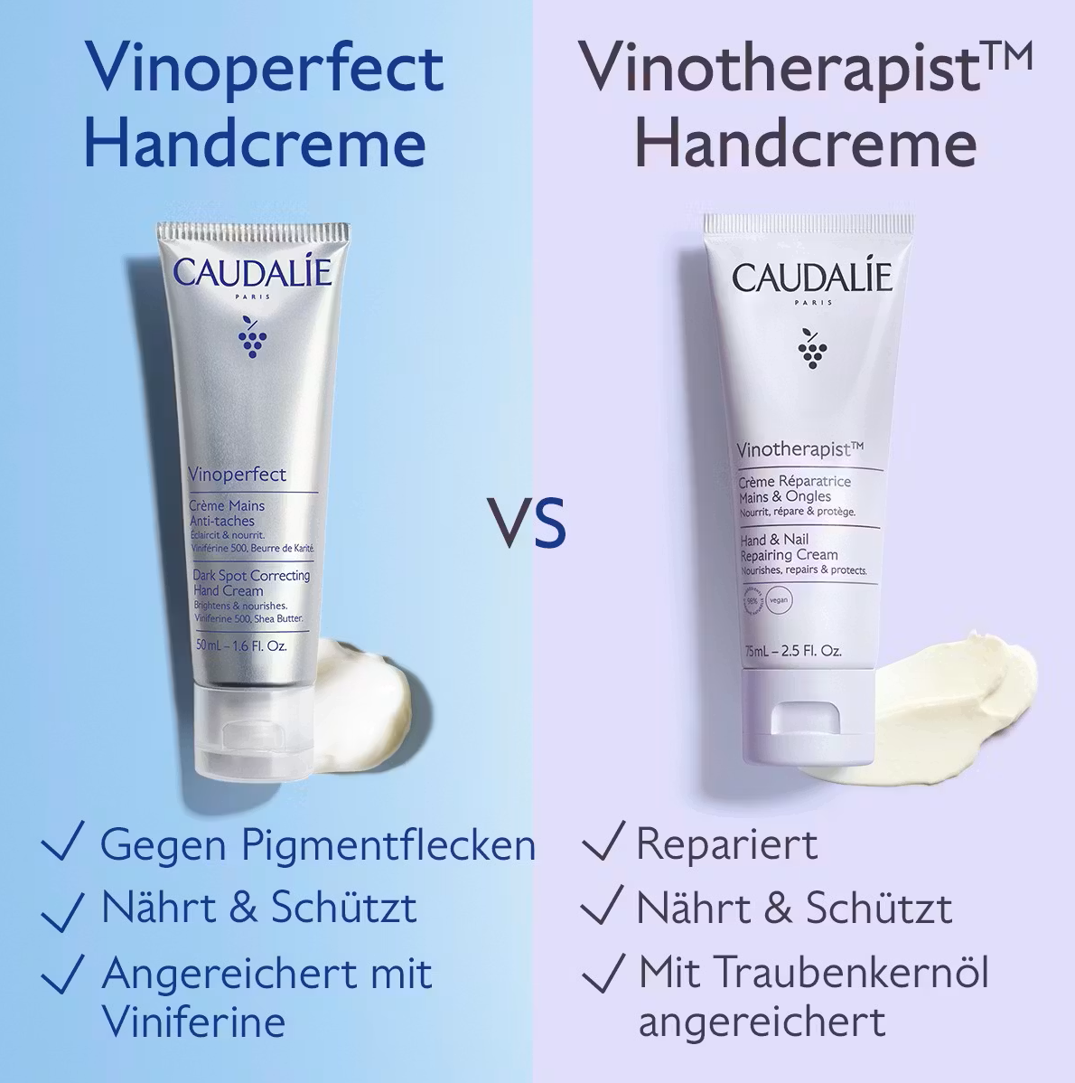 Vinoperfect Handcreme gegen Pigmentflecken 